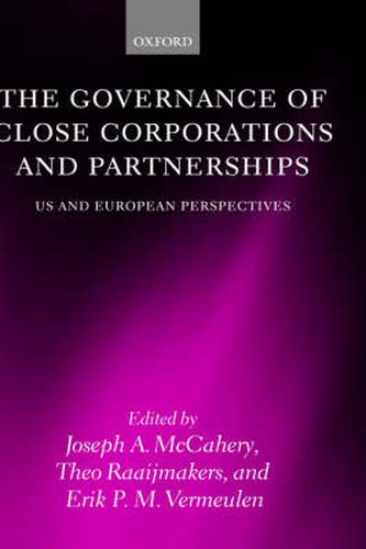 Cover image for Governance of Close Corporations and Partnerships