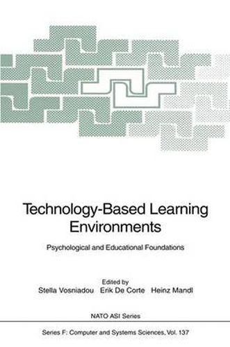 Cover image for Technology-Based Learning Environments: Psychological and Educational Foundations