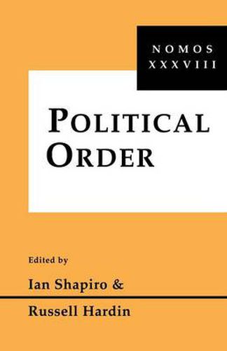 Cover image for Political Order: Nomos XXXVIII