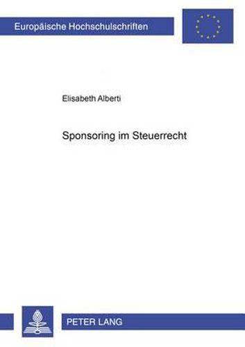Cover image for Sponsoring Im Steuerrecht
