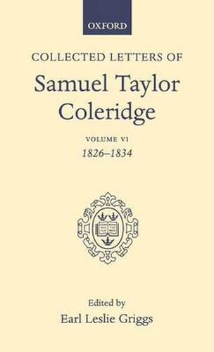 Cover image for Collected Letters: Volume 6: 1826-1834