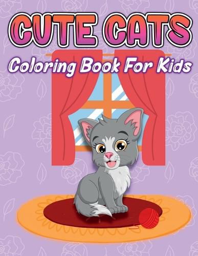 Cover image for Cute Cats Coloring Book for Kids