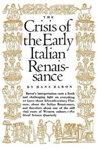 Cover image for Crisis of the Early Italian Renaissance