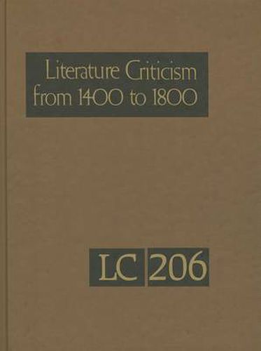 Cover image for Literature Criticism from 1400 to 1800