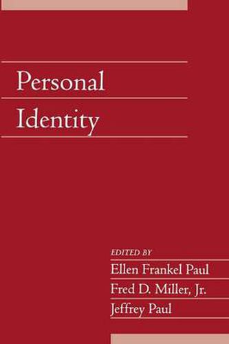 Cover image for Personal Identity: Volume 22, Part 2