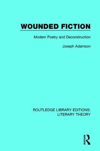 Cover image for Wounded Fiction: Modern Poetry and Deconstruction