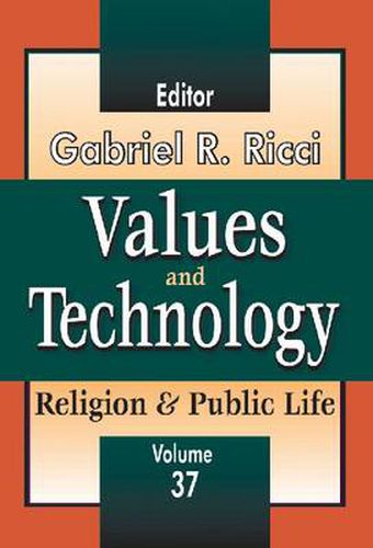 Cover image for Values and Technology: Religion and Public Life