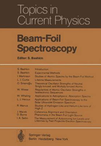 Beam-Foil Spectroscopy