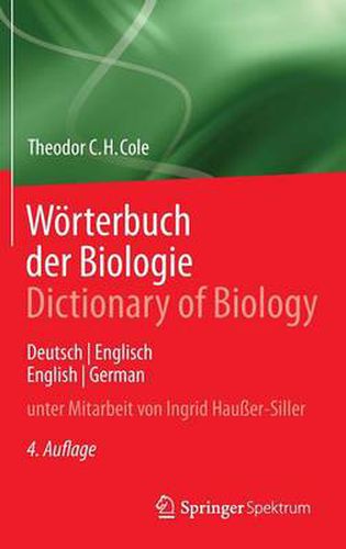 Cover image for Woerterbuch Der Biologie Dictionary of Biology: Deutsch/Englisch English/German