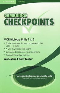 Cover image for Cambridge Checkpoints VCE Biology Units 1 and 2