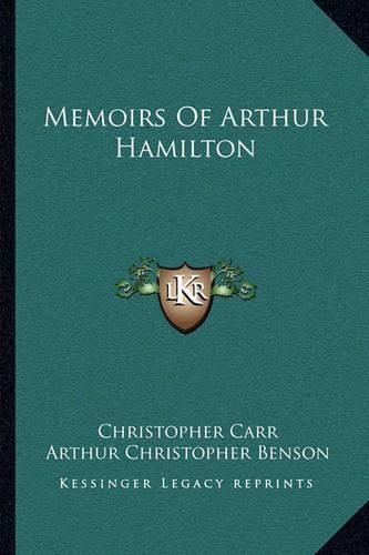 Memoirs of Arthur Hamilton