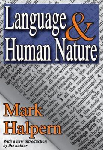 Cover image for Language and Human Nature