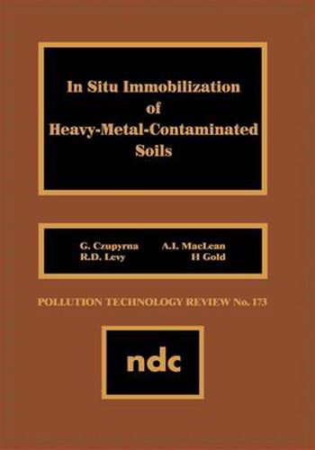 Cover image for In Situ Immobilization of Heavy-Metal-Contaminated Soils