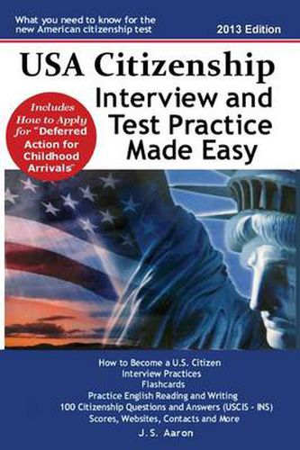 Cover image for USA Citizenship Interview and Test Practice Made Easy