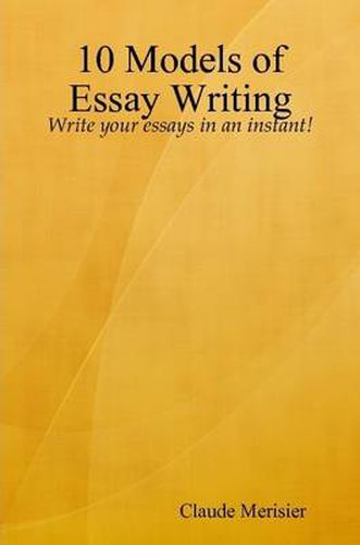 Cover image for 10 Models of Essay Writing