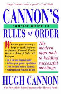 Cover image for Cannon's Concise Guide to Rules of Order