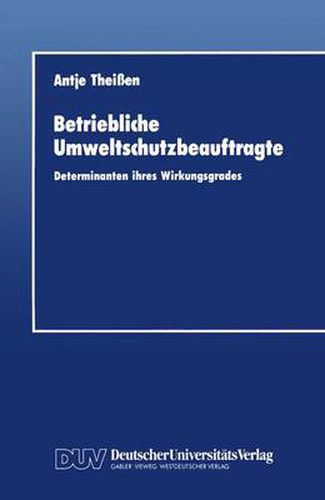 Cover image for Betriebliche Umweltschutzbeauftragte