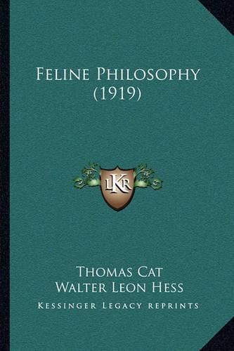 Cover image for Feline Philosophy (1919)