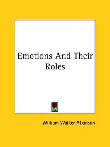 Cover image for Emotions and Their Roles