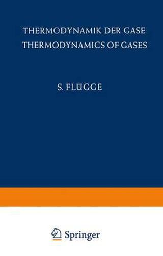 Cover image for Thermodynamik der Gase / Thermodynamics of Gases