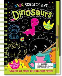 Cover image for Neon Scratch Art Dinosaurs