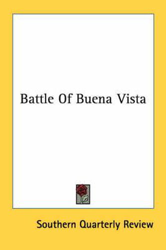 Cover image for Battle of Buena Vista