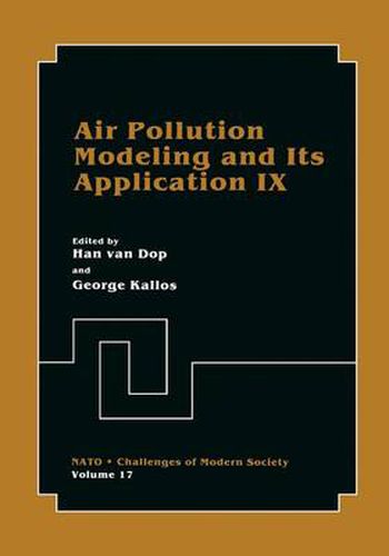 Cover image for Air Pollution Modeling and Its Application IX