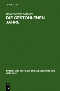 Cover image for Die gestohlenen Jahre