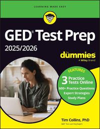 Cover image for GED Test Prep 2025/2026 For Dummies