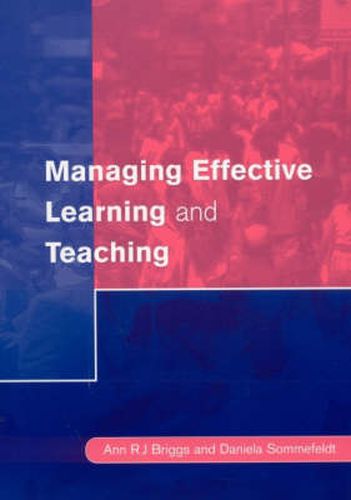 Cover image for Managing Effective Learning and Teaching