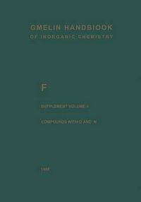 Cover image for F Fluorine: Compounds with Oxygen and Nitrogen