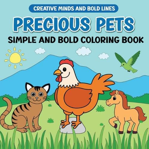 Cover image for Precious Pets Simple and Bold Coloring Book