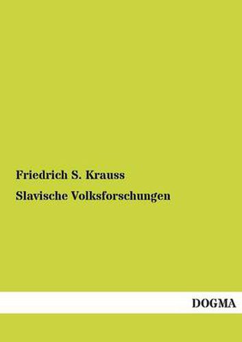 Cover image for Slavische Volksforschungen