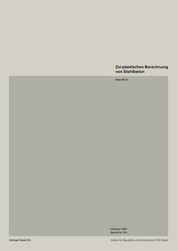 Cover image for Zur Plastischen Berechnung Von Stahlbeton