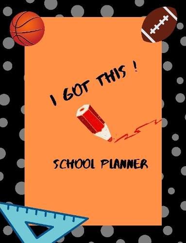 Cover image for High School Planner (Football and Basketball Theme)