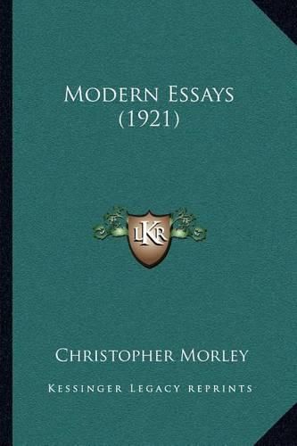 Cover image for Modern Essays (1921)