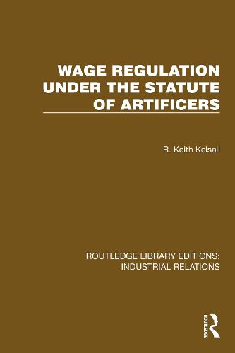 Cover image for Wage Regulation under the Statute of Artificers