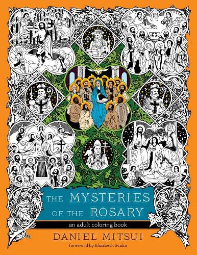 Cover image for The Mysteries of the Rosary: An Adult Coloring Book
