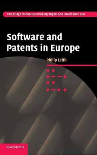 Cover image for Software and Patents in Europe