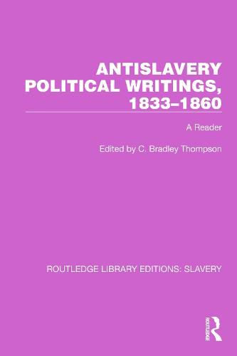 Cover image for Antislavery Political Writings, 1833-1860: A Reader