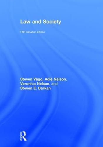 Cover image for Law and Society: Canadian Edition