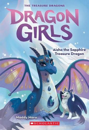 Cover image for Aisha the Sapphire Treasure Dragon (Dragon Girls, Book 5)