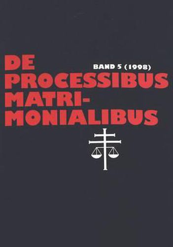 Cover image for de Processibus Matrimonialibus 5 1998