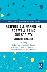 Cover image for Responsible Marketing for Well-being and Society