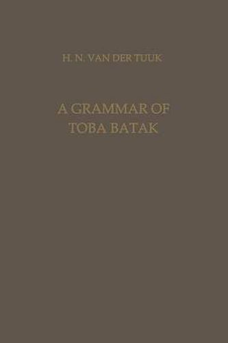 Cover image for A Grammar of Toba Batak