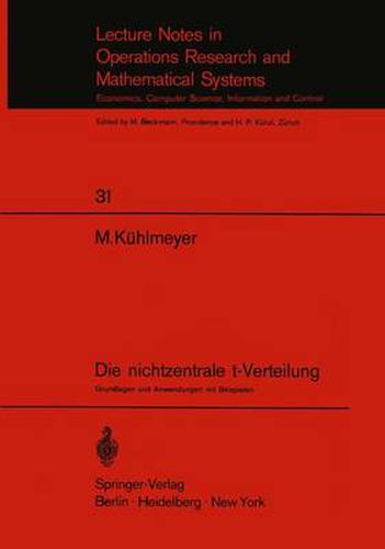 Cover image for Die Nichtzentrale T-Verteilung