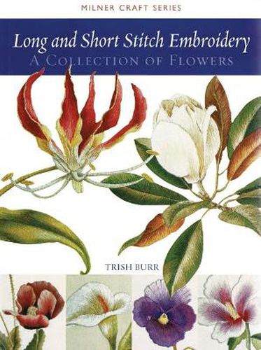 Cover image for Long and Short Stitch Embroidery: A Collection of Flowers