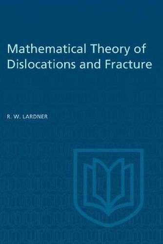 Cover image for Mathematical Theory of Dislocations and Fracture