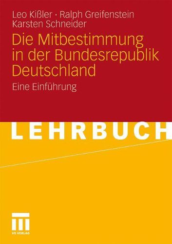 Cover image for Die Mitbestimmung in der Bundesrepublik Deutschland: Eine Einfuhrung