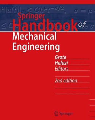 Cover image for Springer Handbook of Mechanical Engineering